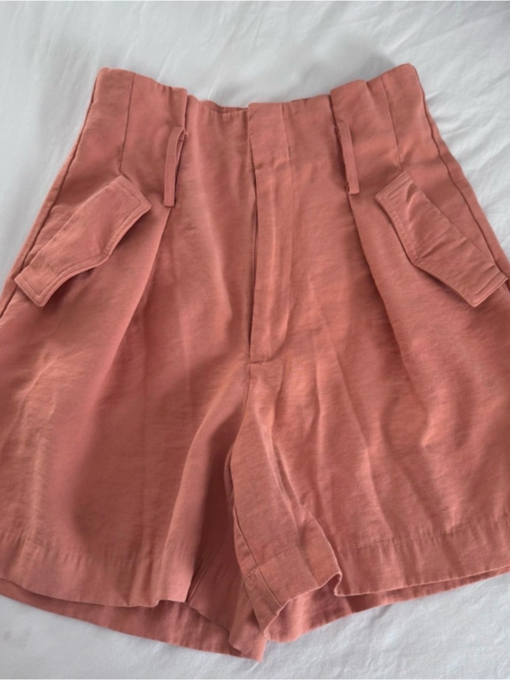 a new day Cargo Pocket High-Rise Shorts in Dusty Coral
